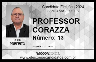 Candidato PROFESSOR CORAZZA 2024 - SANTO ÂNGELO - Eleições