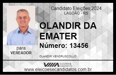 Candidato OLANDIR VENDRUSCOLLO 2024 - LAGOÃO - Eleições