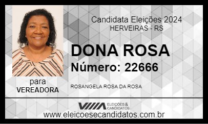 Candidato DONA ROSA 2024 - HERVEIRAS - Eleições