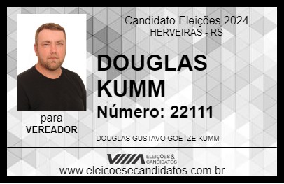 Candidato DOUGLAS KUMM 2024 - HERVEIRAS - Eleições