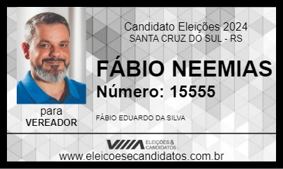 Candidato FÁBIO NEEMIAS 2024 - SANTA CRUZ DO SUL - Eleições