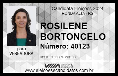 Candidato ROSILENE BORTONCELO 2024 - RONDA ALTA - Eleições