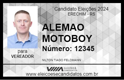 Candidato ALEMAO MOTOBOY 2024 - ERECHIM - Eleições