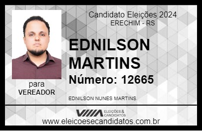 Candidato EDNILSON MARTINS 2024 - ERECHIM - Eleições