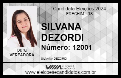 Candidato SILVANA DEZORDI 2024 - ERECHIM - Eleições