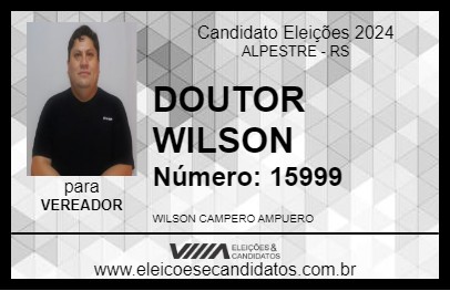 Candidato DOUTOR WILSON 2024 - ALPESTRE - Eleições