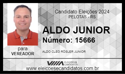 Candidato ALDO JR. PRESIDA 2024 - PELOTAS - Eleições