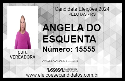 Candidato ANGELA DO ESQUENTA 2024 - PELOTAS - Eleições