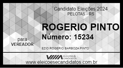 Candidato ROGERIO PINTO 2024 - PELOTAS - Eleições