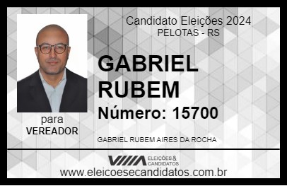 Candidato PROFESSOR GABRIEL RUBEM 2024 - PELOTAS - Eleições