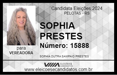 Candidato SOPHIA PRESTES 2024 - PELOTAS - Eleições