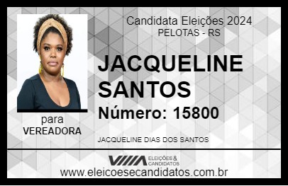 Candidato JACQUELINE SANTOS 2024 - PELOTAS - Eleições