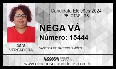 Candidato NEGA VÁ 2024 - PELOTAS - Eleições