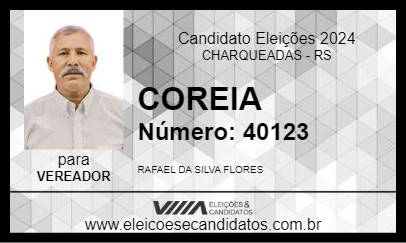 Candidato COREIA  2024 - CHARQUEADAS - Eleições