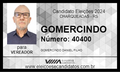 Candidato GOMERCINDO  2024 - CHARQUEADAS - Eleições