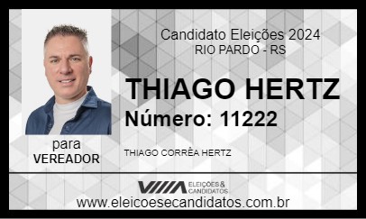 Candidato THIAGO HERTZ 2024 - RIO PARDO - Eleições