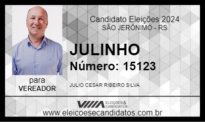 Candidato JULINHO 2024 - SÃO JERÔNIMO - Eleições