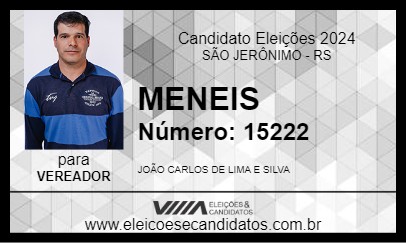 Candidato MENEIS 2024 - SÃO JERÔNIMO - Eleições