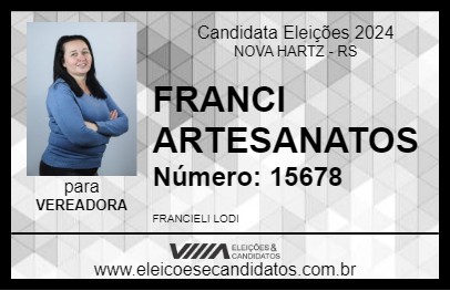 Candidato FRANCI ARTESANATOS 2024 - NOVA HARTZ - Eleições