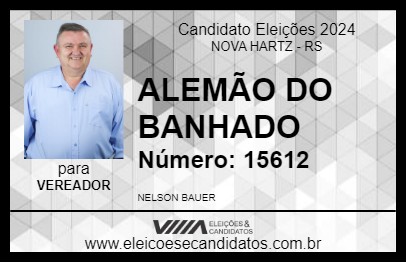 Candidato ALEMÃO DO BANHADO 2024 - NOVA HARTZ - Eleições