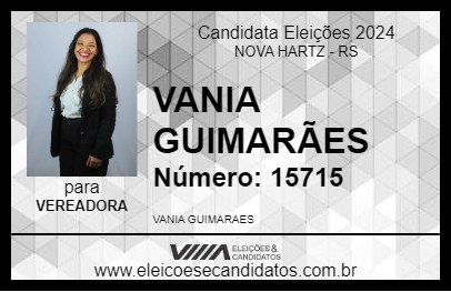 Candidato VANIA GUIMARÃES 2024 - NOVA HARTZ - Eleições