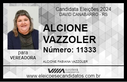 Candidato ALCIONE VAZZOLER 2024 - DAVID CANABARRO - Eleições