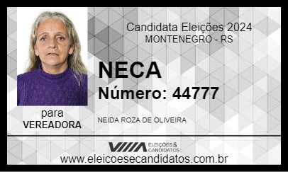 Candidato NECA 2024 - MONTENEGRO - Eleições