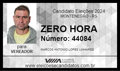 Candidato ZERO HORA 2024 - MONTENEGRO - Eleições