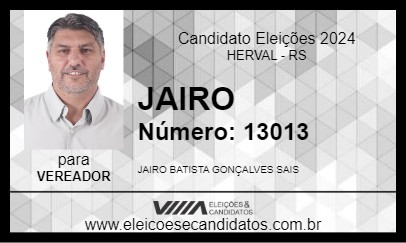 Candidato JAIRO 2024 - HERVAL - Eleições