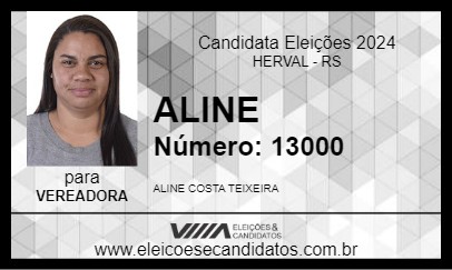 Candidato ALINE 2024 - HERVAL - Eleições