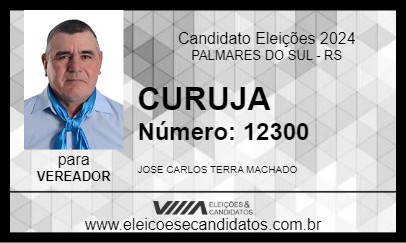 Candidato CURUJA 2024 - PALMARES DO SUL - Eleições