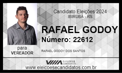 Candidato RAFAEL GODOY 2024 - IBIRUBÁ - Eleições