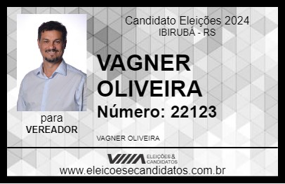 Candidato VAGNER OLIVEIRA 2024 - IBIRUBÁ - Eleições