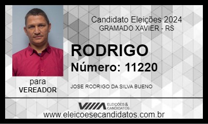 Candidato RODRIGO 2024 - GRAMADO XAVIER - Eleições