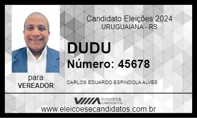 Candidato DUDU 2024 - URUGUAIANA - Eleições