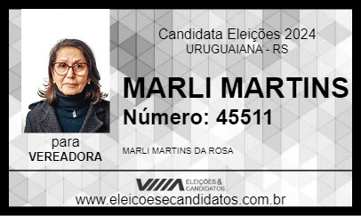 Candidato MARLI MARTINS 2024 - URUGUAIANA - Eleições