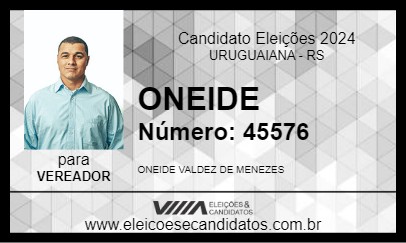 Candidato ONEIDE 2024 - URUGUAIANA - Eleições