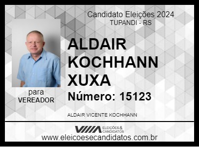 Candidato ALDAIR KOCHHANN XUXA 2024 - TUPANDI - Eleições