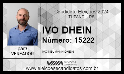 Candidato IVO DHEIN 2024 - TUPANDI - Eleições