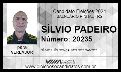 Candidato SÍLVIO PADEIRO 2024 - BALNEÁRIO PINHAL - Eleições