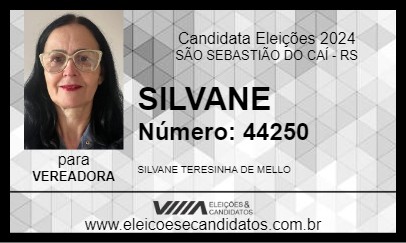 Candidato SILVANE 2024 - SÃO SEBASTIÃO DO CAÍ - Eleições