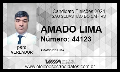 Candidato AMADO LIMA 2024 - SÃO SEBASTIÃO DO CAÍ - Eleições