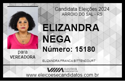 Candidato ELIZANDRA NEGA 2024 - ARROIO DO SAL - Eleições