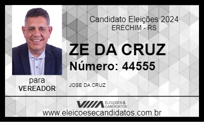 Candidato ZE DA CRUZ 2024 - ERECHIM - Eleições