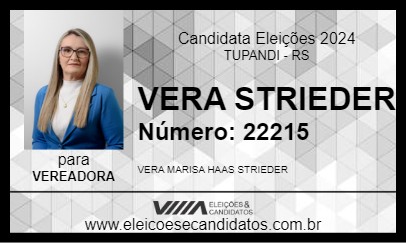 Candidato VERA STRIEDER 2024 - TUPANDI - Eleições