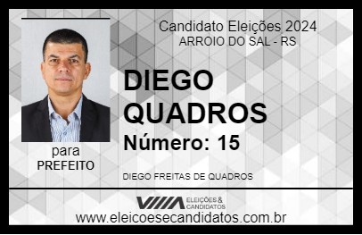 Candidato DIEGO QUADROS 2024 - ARROIO DO SAL - Eleições