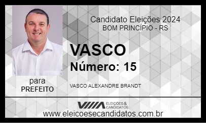 Candidato VASCO 2024 - BOM PRINCÍPIO - Eleições