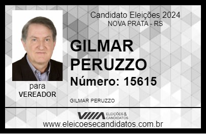 Candidato GILMAR PERUZZO 2024 - NOVA PRATA - Eleições