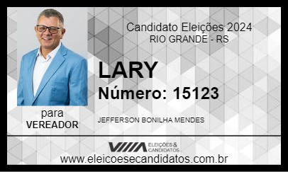 Candidato LARY 2024 - RIO GRANDE - Eleições