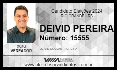 Candidato DEIVID PEREIRA 2024 - RIO GRANDE - Eleições